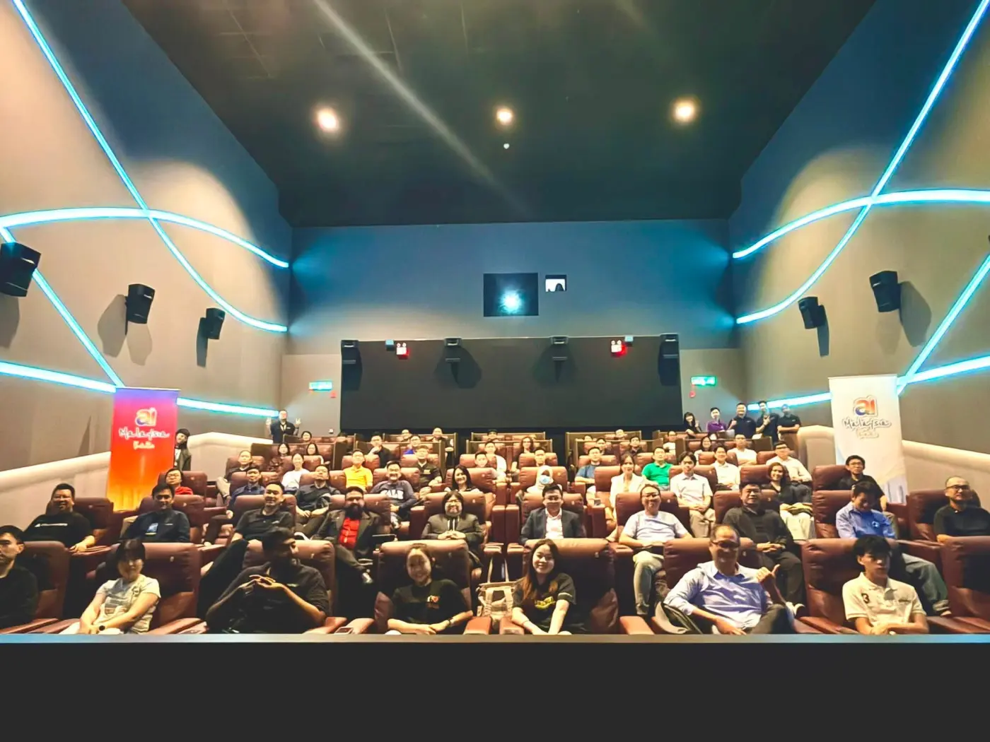 Audience inside the cinema hall at Claude AI Day 3.0 (n8n x Claude)